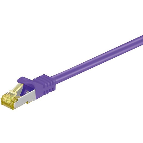 Cat7 0.5M Purple SSTP / PiMF halogen-free patch cable