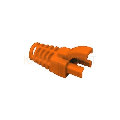 Grommet / Strain relief for RJ45, 6.3mm Orange