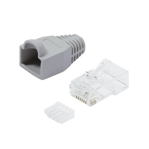 CAT6 Plug with strain relief boot RJ45 - Unshielded 10pcs