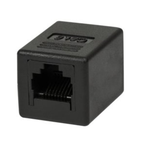 Cat6 RJ45 Modulair Coupling Black