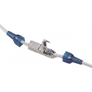 CAT6a toolless in-line coupler slim