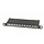 CAT6a 10 inch Patchpanel slim 12 poorts 0.5U zwart