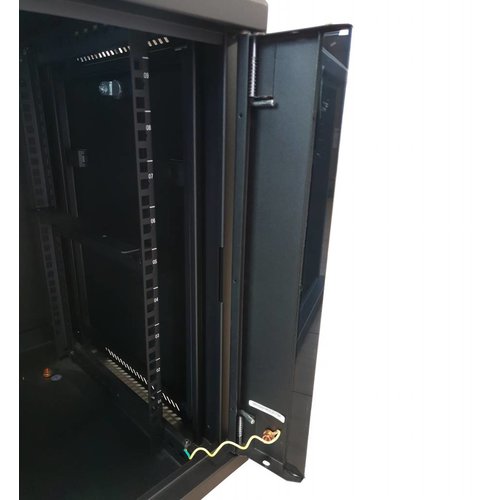 OEM 9U wall patch cabinet with glass door 600x600x500mm (WxDxH)