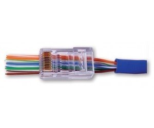 Doorsteek CAT5e Connector RJ45 - UTP 50 stuks voor soepele en stugge kabel  - Netwerkkabel.eu