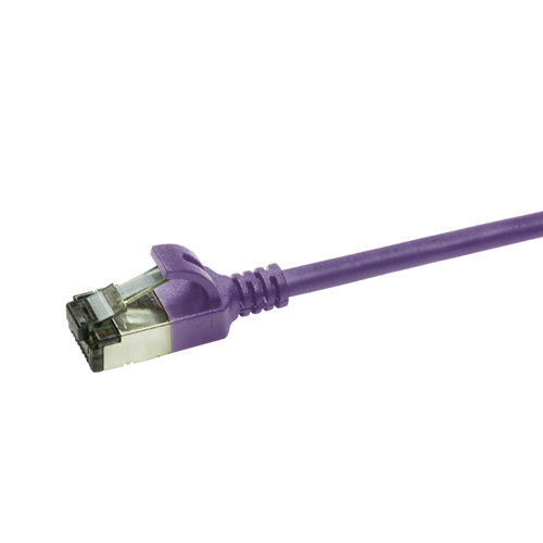 CAT6a U/FTP Ultraflex, 100% koper, paars, 0.3M