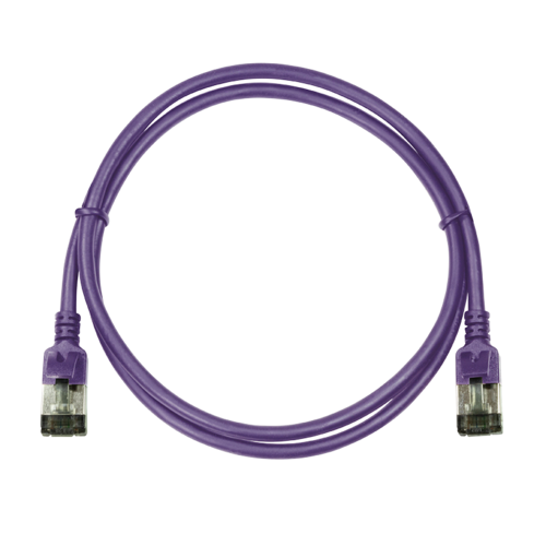 CAT6a U/FTP Ultraflex, 100% Copper, Purple, 0.3M