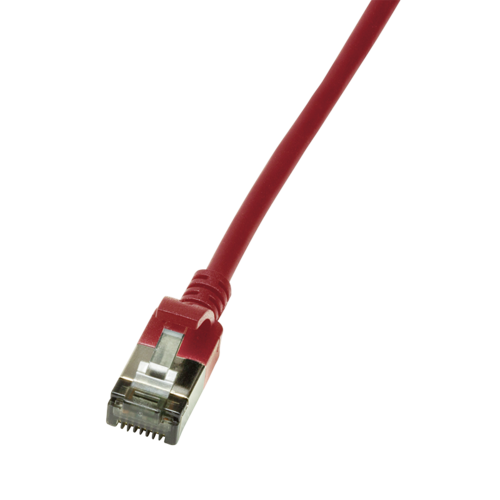 CAT6a U/FTP Ultraflex, 100% koper, rood, 0.5M