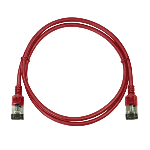 CAT6a U/FTP Ultraflex, 100% koper, rood, 1M