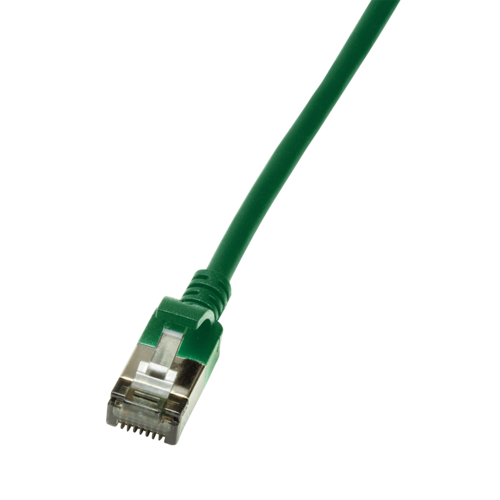 CAT6a U/FTP Ultraflex, 100% Copper, Green, 0.3M