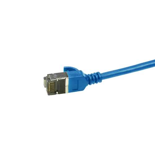 CAT6a U/FTP Ultraflex, 100% koper, blauw, 0.3M