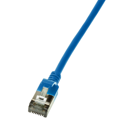 CAT6a U/FTP Ultraflex, 100% Copper, Blue, 0.5M