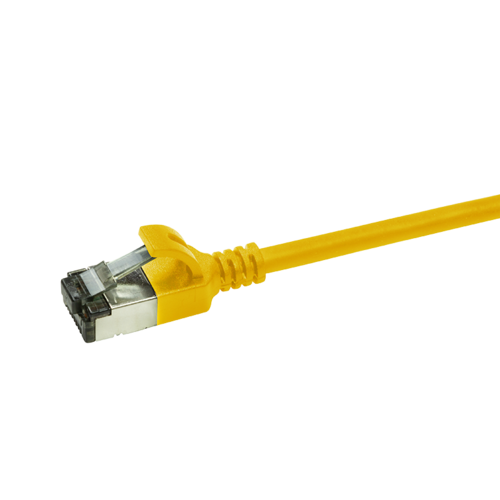 CAT6a U/FTP Ultraflex, 100% Copper, Yellow, 1M