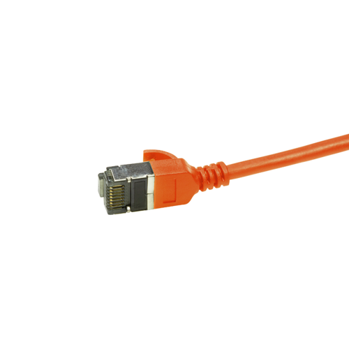 CAT6a U/FTP Ultraflex, 100% Copper, Orange, 0.5M