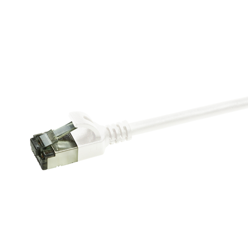 CAT.6A patch cable Ultraflex SlimLine white 0.3m
