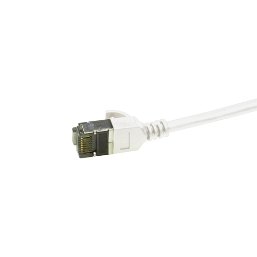 CAT.6A patch cable Ultraflex SlimLine white 0.3m