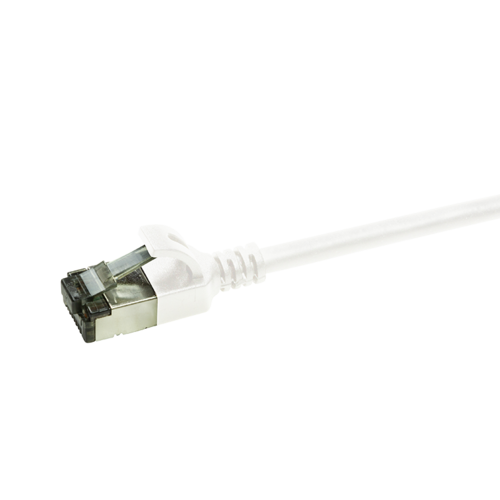 CAT.6A patch cable Ultraflex SlimLine white 0.5m