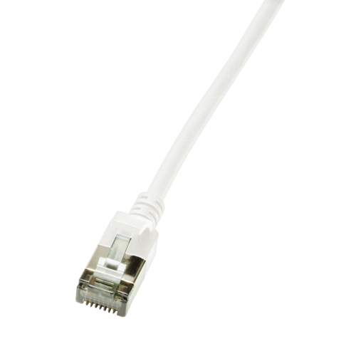CAT.6A patch cable Ultraflex SlimLine white 5m