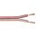 Loudspeaker cable 2 x 2.5mm² transparent 50M on a roll of copper