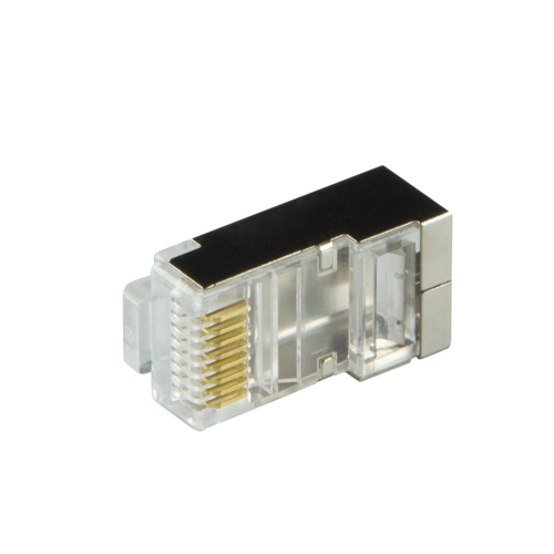 CAT6 Connector met tule RJ45 - STP 100 stuks voor soepele kabel