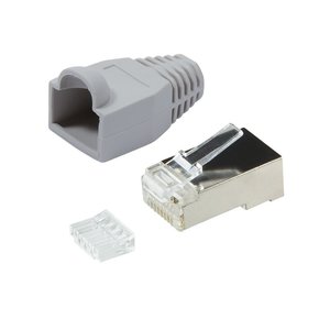 CAT6 Connector with grommet RJ45 - STP 100 pieces for flexible cable