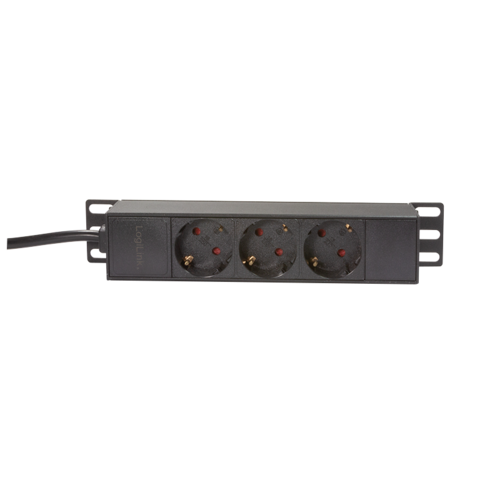 1U 3-way power strip for 10 '' server rack