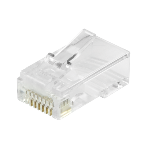 Bintra Doorsteek CAT6 Connector RJ45 - UTP 10 stuks voor soepele en stugge kabel