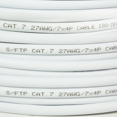 S/FTP CAT7 stranded 305M 100% copper white (Bulk Network Cable)