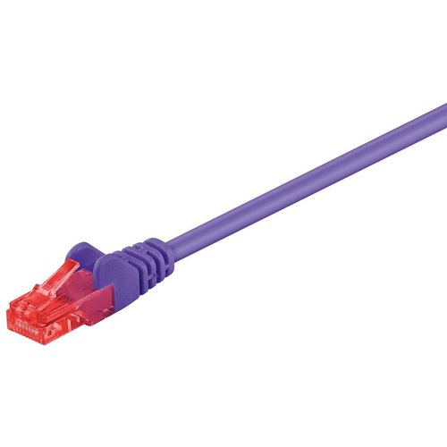 Cat6 0.25M paars UTP kabel