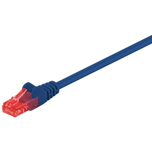 Cat6 15m blauw UTP kabel