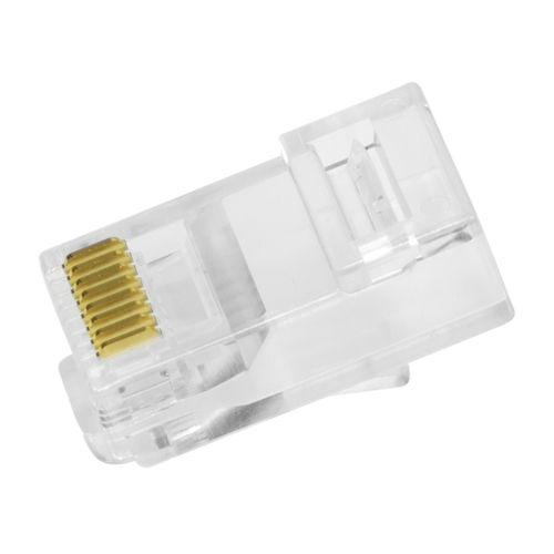 Bintra Doorsteek CAT6 Connector EZ-RJ45 - UTP 100 stuks voor soepele en stugge kabel