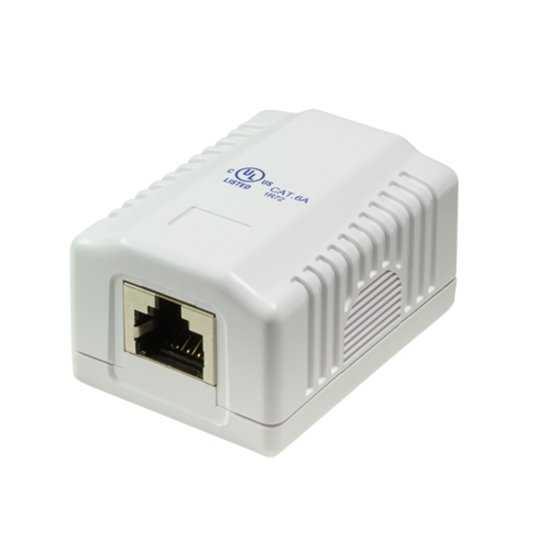 CAT6a opbouwdoos 1x RJ45 STP