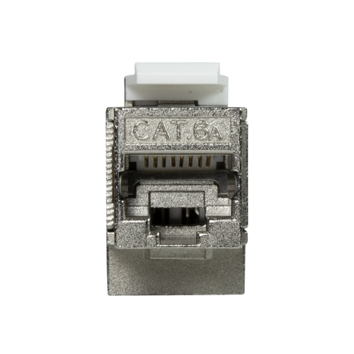 CAT6a keystone connector STP angled