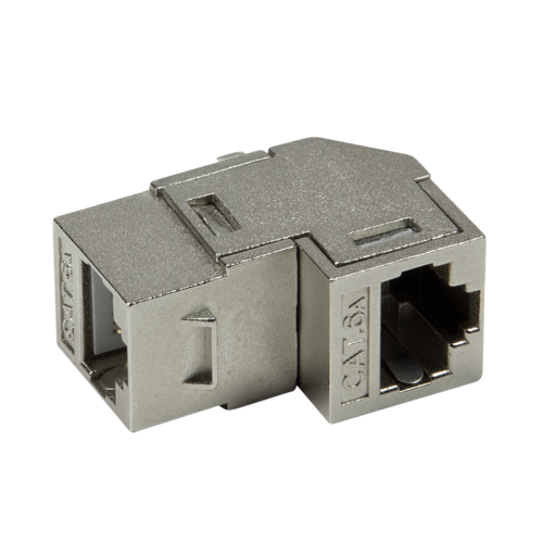 CAT6a keystone connector STP angled