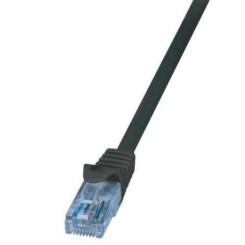 CAT6a U/UTP 0.25M Black CCA