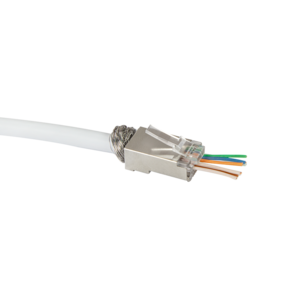 Doorsteek CAT6 Connector RJ45 - STP 50 stuks voor soepele en stugge kabel