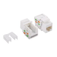 Cat5e Keystone RJ45 Unshielded White