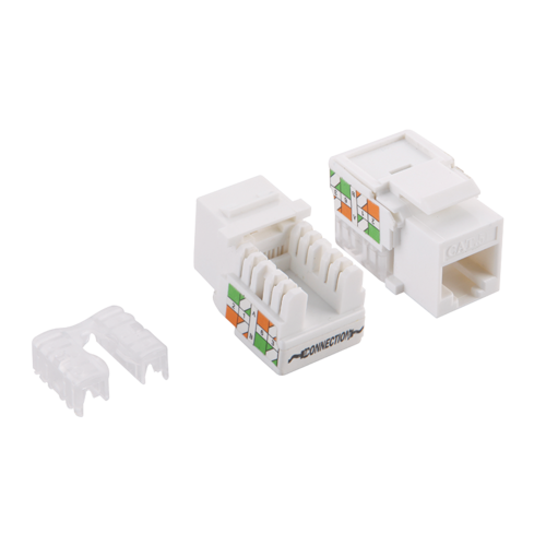 Cat5e Keystone RJ45 Unshielded White