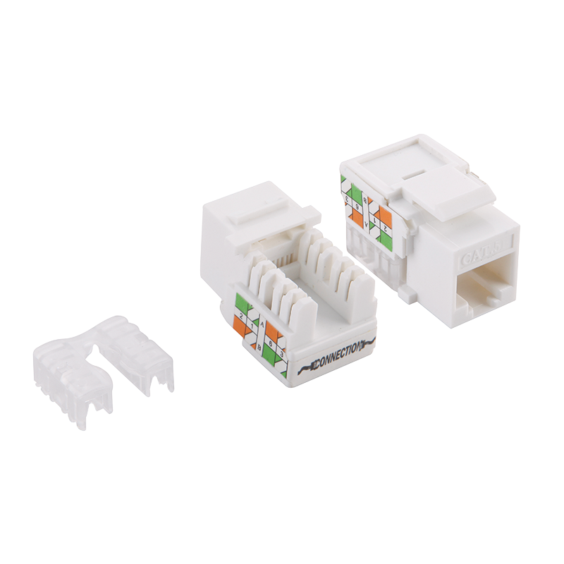 Cat5e Keystone RJ45 Unshielded White Netwerkkabel.eu