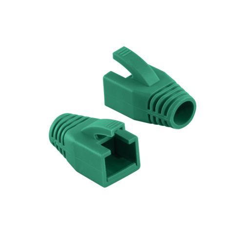 RJ45 strain relief boot 8mm green 50 pcs