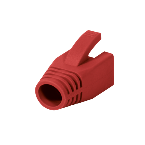 RJ45 strain relief boot 8mm red 50 pcs