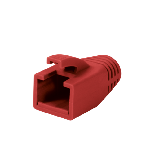 RJ45 strain relief boot 8mm red 50 pcs