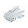 CAT6 plug RJ45 - unshielded 100 pcs for solid cable