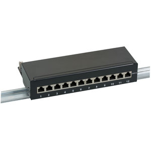 10'' CAT6 patchpanel 12 poorts