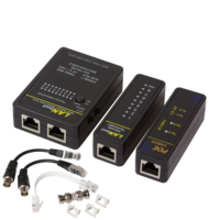 Cable tester RJ11, RJ12, RJ45, BNC and PoE