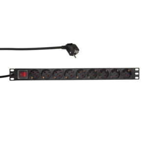 PDU with 9 EU sockets for 19 inch server cabinets