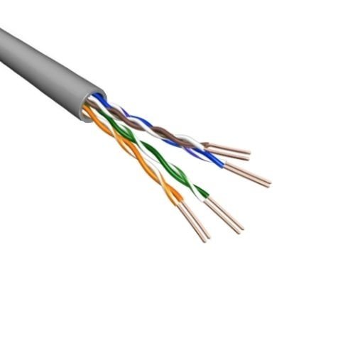 CAT5e U/UTP stug PVC Grijs 305M 100% koper (netwerkkabel op rol)