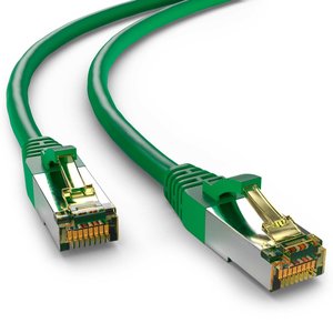 Cat6a S/FTP LSZH 0.25M Green