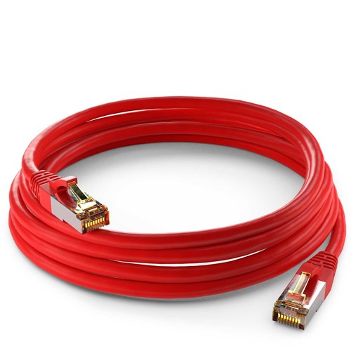 Cat6a S/FTP PIMF LSZH rood 2 meter