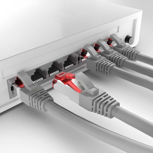 Cat6 S/FTP PIMF LSOH grijs 0.5 meter