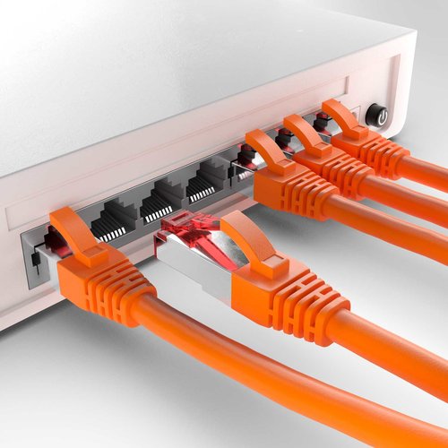 Cat6 S/FTP LSZH 1M Orange